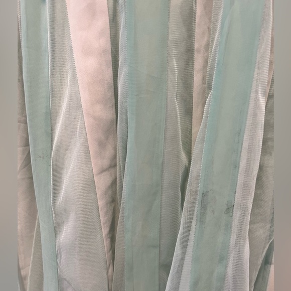 NWT Lauren Conrad Slip Dress Mint Green Mesh Stripe size 2 - Picture 5 of 8
